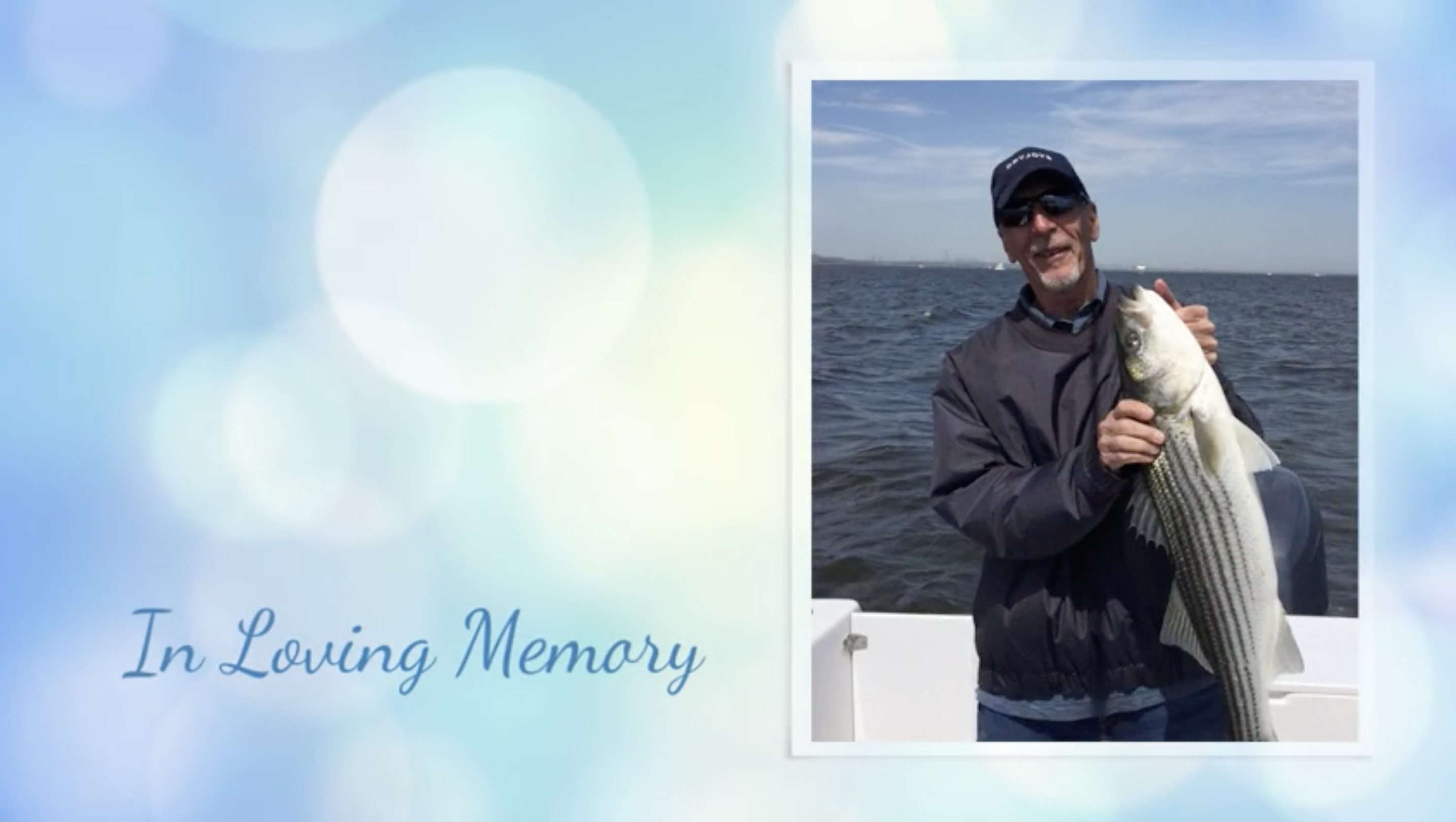 In Loving Memory PNG, Fisherman Memorial Template, Man Fishing